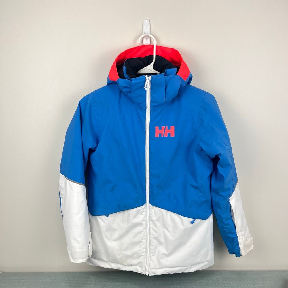 Helly Hansen Girls Stellar Detachable Hood Ski Jacket Ultra Blue 10